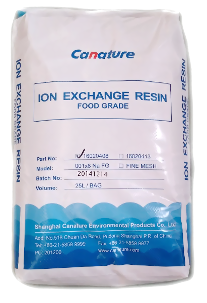 Ионообменная смола (катионит) Canature Na FG (25 л / 20 кг)